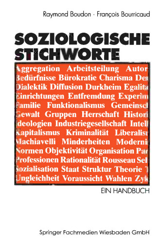 Soziologische Stichworte: Ein Handbuch
