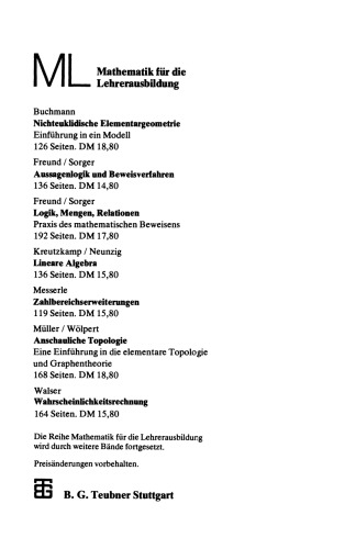 Anschauliche Topologie: Eine Einführung die elementare Topologie und Graphentheorie