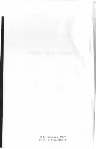 Parlons indonésien: Langues et culture d'Indonésie