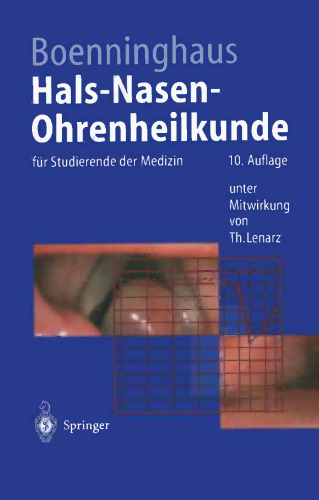 Hals-Nasen-Ohrenheilkunde: für Studierende der Medizin