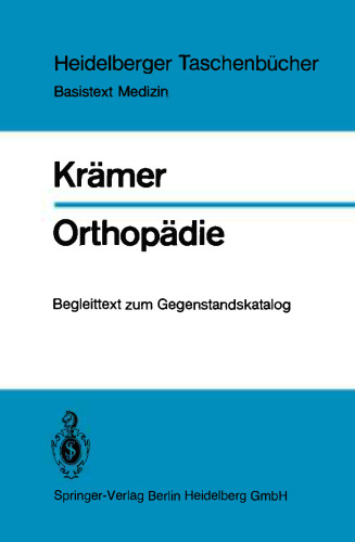 Orthopädie: Begleittext zum Gegenstandskatalog
