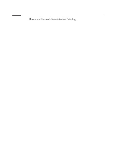 Morson and Dawson's gastrointestinal pathology