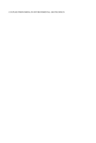 Coupled Phenomena in Environmental Geotechnics