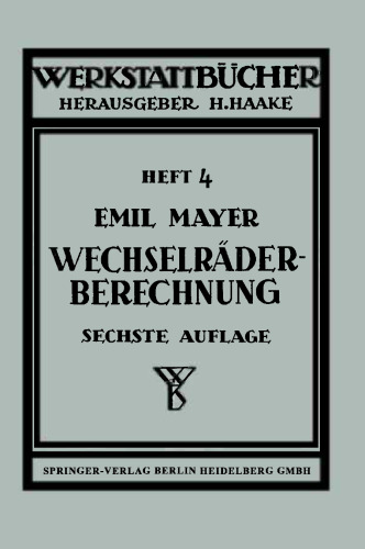 Wechselräderberechnung für Drehbänke: unter Berücksichtigung der schwierigen Steigungen