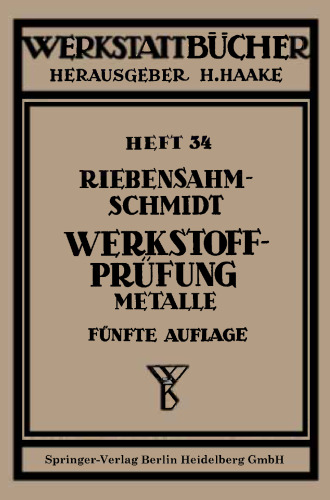 Werkstoffprüfung: Metalle