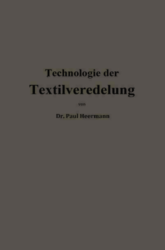 Technologie der Textilveredelung