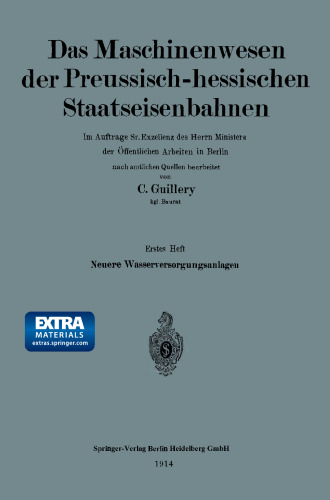Neuere Wasserversorgungsanlagen der Preussisch-hessischen Staatseisenbahnen