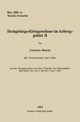 Hochgebirgs-Kleingewässer im Arlberggebiet II