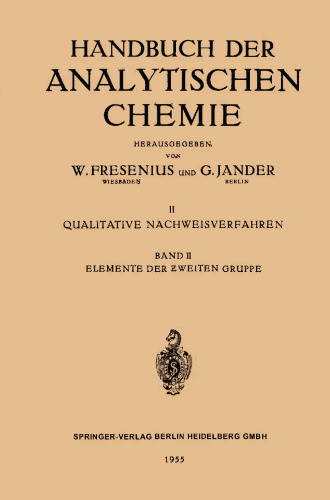 Elemente der Ƶweiten Gruppe: Beryllium · Magnesium · Calcium · Strontium · Barium · Ƶink · Cadmium · Quecksilber