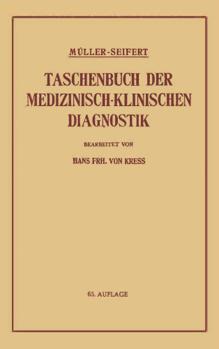 Taschenbuch der Medizinisch-Klinischen Diagnostik