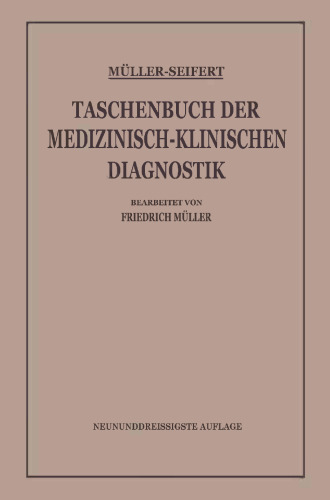 Taschenbuch der Medizinisch-Klinischen Diagnostik