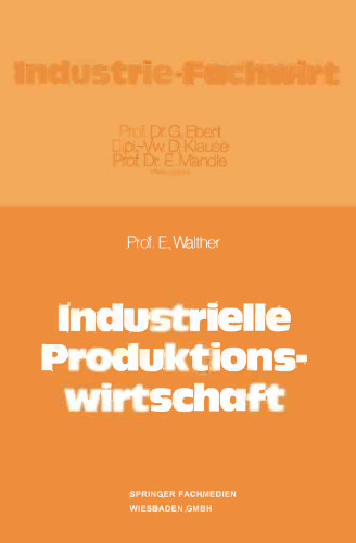 Industrielle Produktionswirtschaft