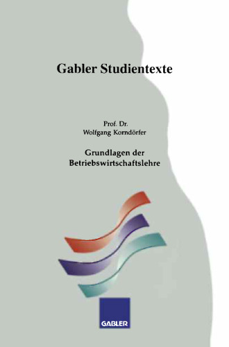 Grundlagen der Betriebswirtschaftslehre