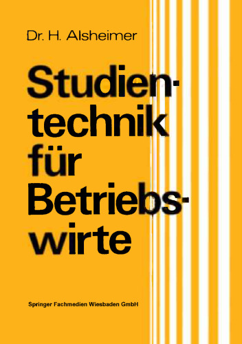 Studientechnik für Betriebswirte