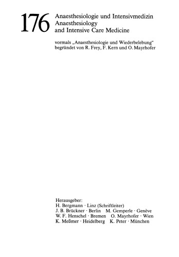 New Aspects in Regional Anesthesia 4: Major Conduction Block: Tachyphylaxis, Hypotension, and Opiates