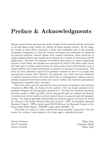 Control Theory and Design. An RH₂ and RH∞ Viewpoint