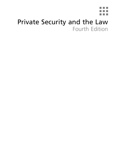Private Security and the Law
