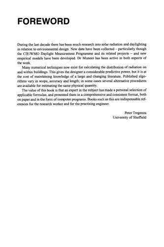 Solar Radiation and Daylight Models. With Software Available from Companion Web Site with a chapter on Solar Spectral Radiation