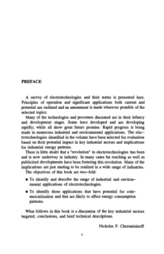 Electrotechnology. Industrial and Environmental Applications