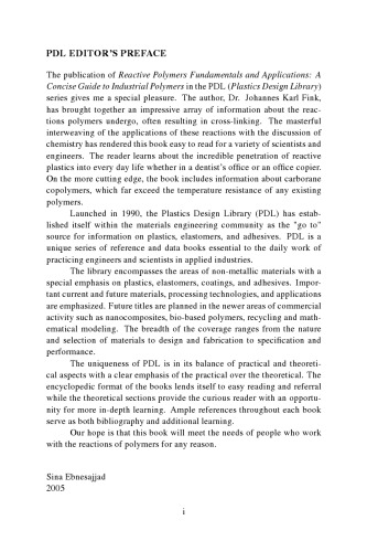 Reactive Polymers Fundamentals and Applications. A Concise Guide to Industrial Polymers