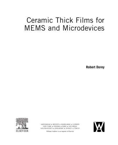 Ceramic Thick Films for MEMS and Microdevices