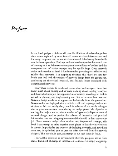 High Performance Data Network Design. Design Techniques and Tools
