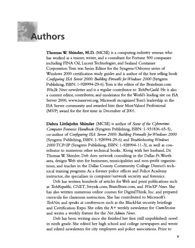 Dr. Tom Shinder's ISA Server and Beyond. Real World Security Solutions for Microsoft Enterprise Networks