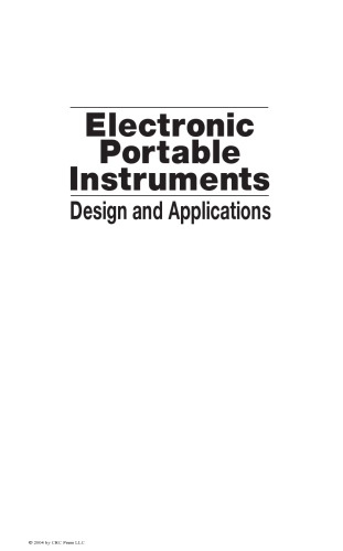 Electronic portable instruments : design and applications