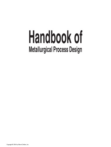 Handbook of metallurgical process and design