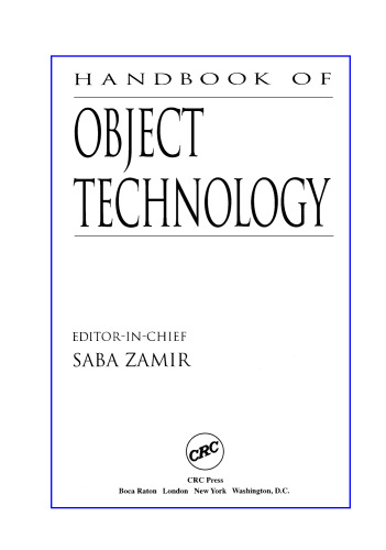 Handbook of object technology