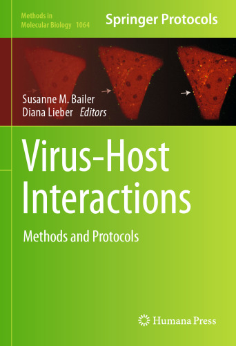 Virus-Host Interactions: Methods and Protocols