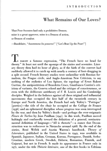 Literature, Theory, and Common Sense