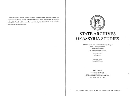 Neuassyrische Glyptik des 8-7 Jahrhunderts vChr