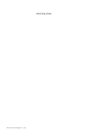 Phytoliths: applications in earth sciences and human history