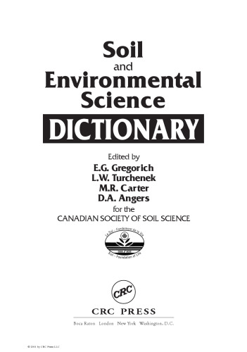 Soil and environmental science dictionary