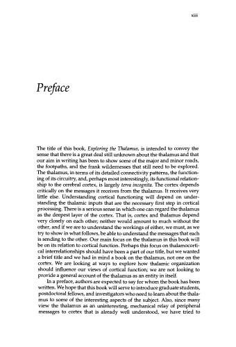 Exploring the thalamus