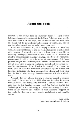 Insight in innovation: managing innovation by understanding the laws of innovation