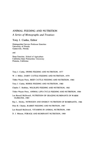 Vitamins in Animal Nutrition: Comparative Aspects to Human Nutrition