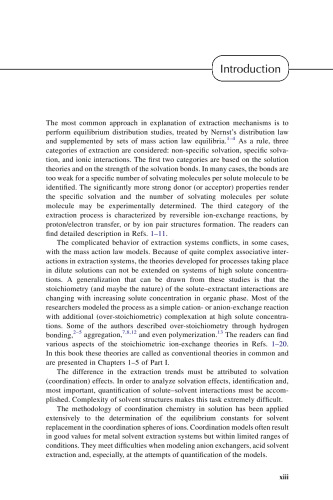 Solvent Extraction: Classical and Novel Approaches
