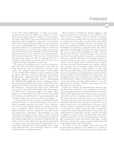 Plant Biotechnology and Agriculture: Prospects for the 21st Century