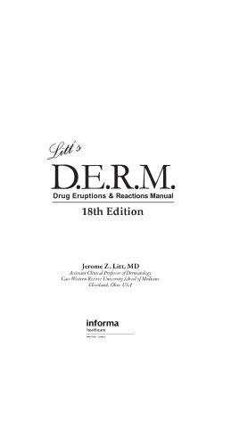 Litt's Drug Eruptions & Reactions Manual