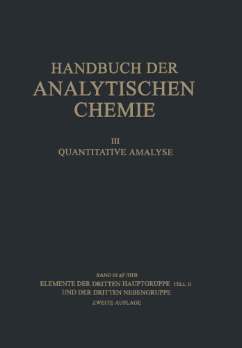 Elemente der Dritten Hauptgruppe Teil II und der Dritten Nebengruppe: Gallium · Indium · Thallium · Scandium Yttrium · Elemente der Seltenen Erden (Lanthan-Cassiopeium) · Actinium und Mesothor 2 Actinium und Isotope