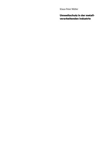 Umweltschutz in der metallverarbeitenden Industrie