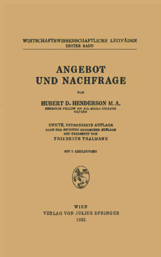 Angebot und Nachfrage