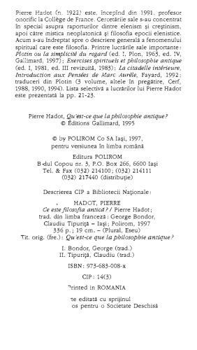 Ce este filosofia antica