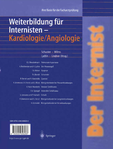 Der Internist: Weiterbildung für Internisten Kardiologie/Angiologie: Ihre Basis für die Facharztprüfung