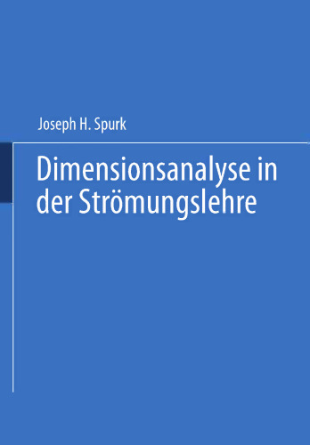 Dimensionsanalyse in der Strömungslehre