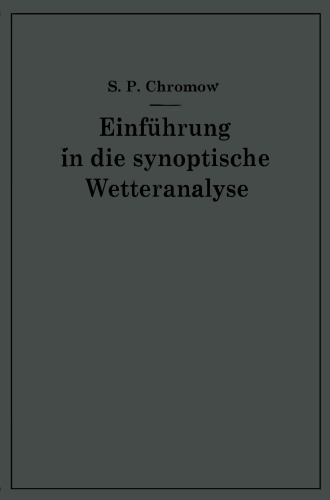 Einführung in die synoptische Wetteranalyse