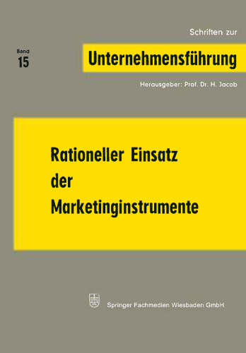 Rationeller Einsatz der Marketinginstrumente