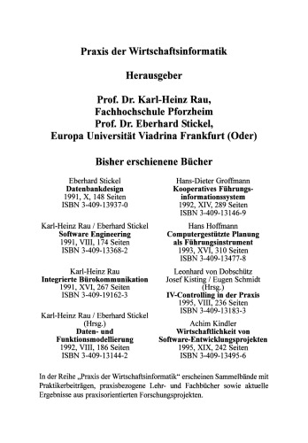 IV-Controlling aktuell: Leistungsprozesse Wirtschaftlichkeit Organisation